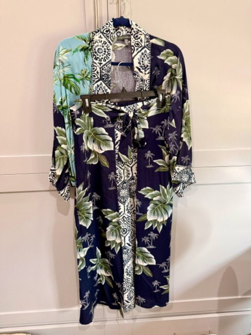 Palm Cardigan (Kimono Jacket) and the coordinating Breezy Wrap Pants